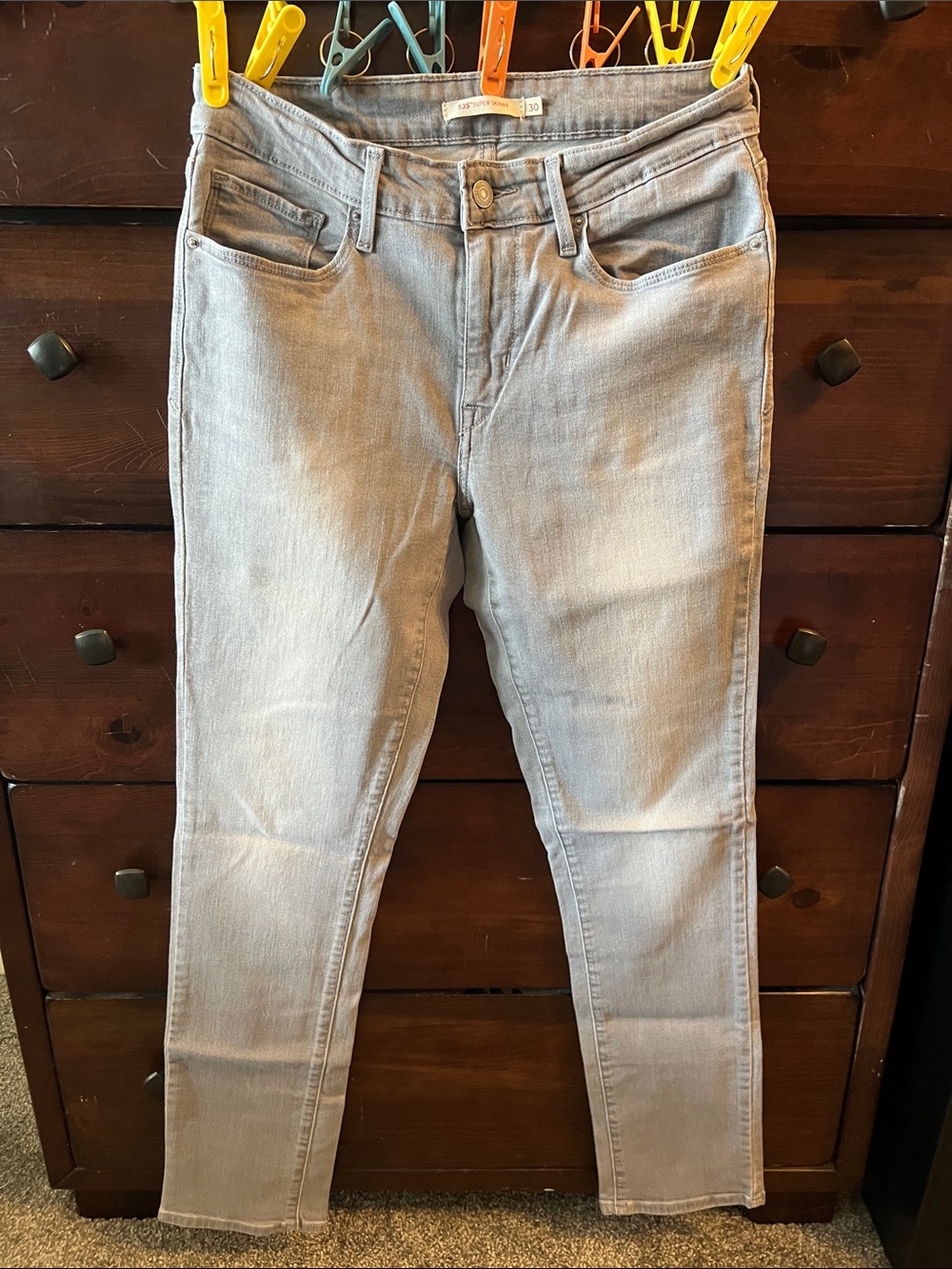 Light Gray Women's Skinny Jeans - Stretchy Slim Fit